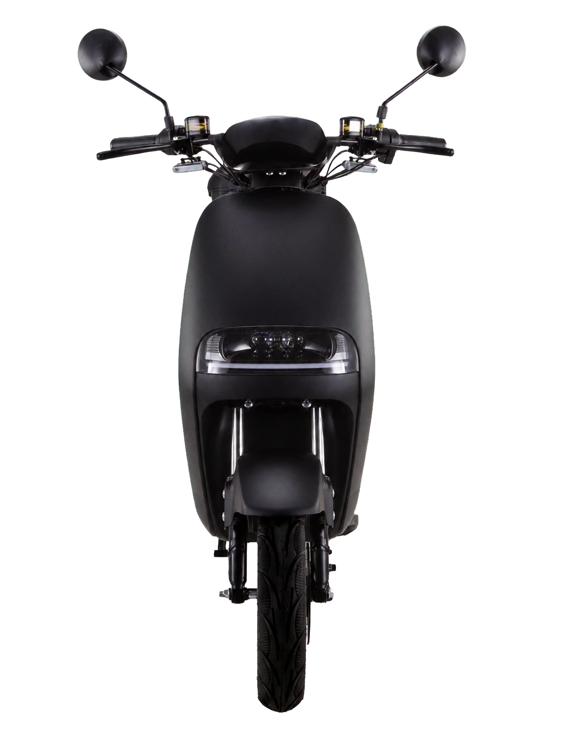 LED-Frontlicht und Frontansicht des City Go RS X3