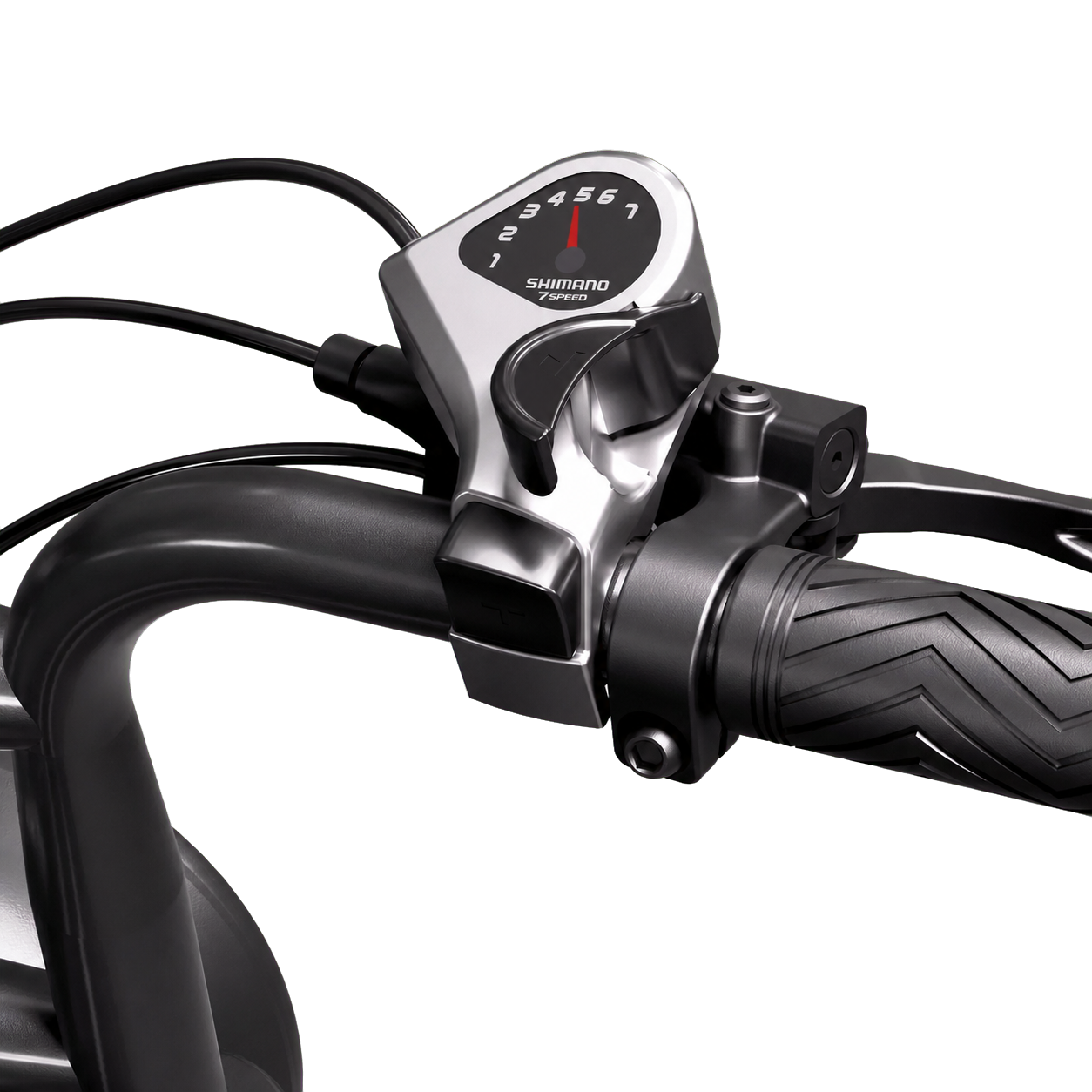 Shimano 7-Gang-Schalthebel des eRides R002